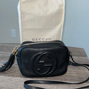 Soho small leather disco bag